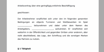 Model contract for esport teams 3 Model contract for esport teams