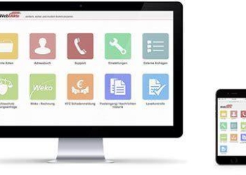 Ein digitales Bild, das Die Webakte auf einem Computerbildschirm zeigt.