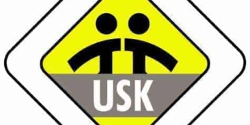 USK mit neuer Prüfpraxis 7 Ein Schild mit der Aufschrift USK mit der neuen Prüfpraxis.