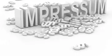 Social media accounts and imprint