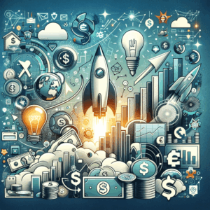 Profile 3 DALL·E 2024 01 17 11.45.00 An image representing the theme of Startup Financing. The visual should depict elements associated with funding and supporting new business ventures