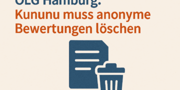OLG Hamburg: Kunuu muss anonyme Bewertungen löschen 5 OLG Hamburg: Kunuu muss anonyme Bewertungen löschen