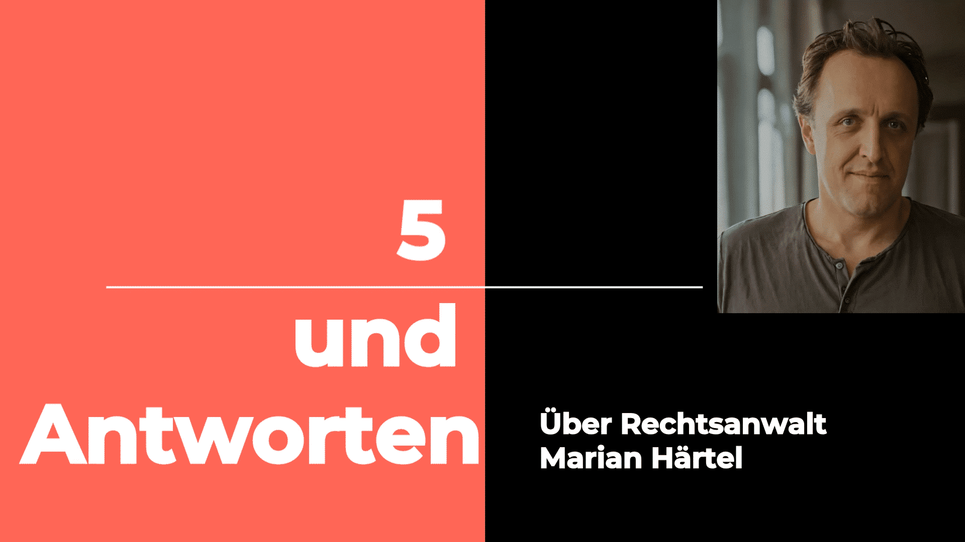 Welcome to "6 questions for lawyer Marian Härtel"! 3 Welcome to “6 questions for lawyer Marian Härtel”!