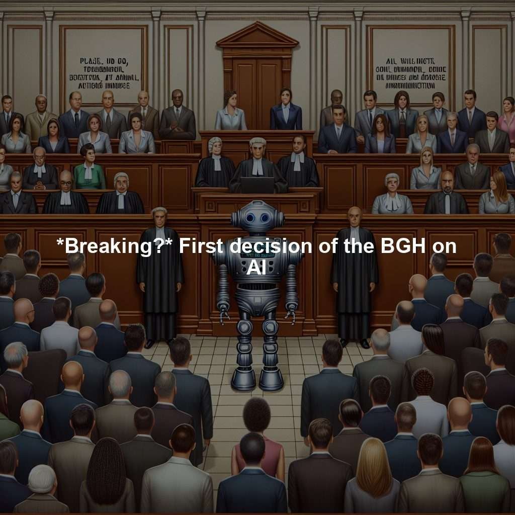 *Breaking?* First decision of the BGH on AI
