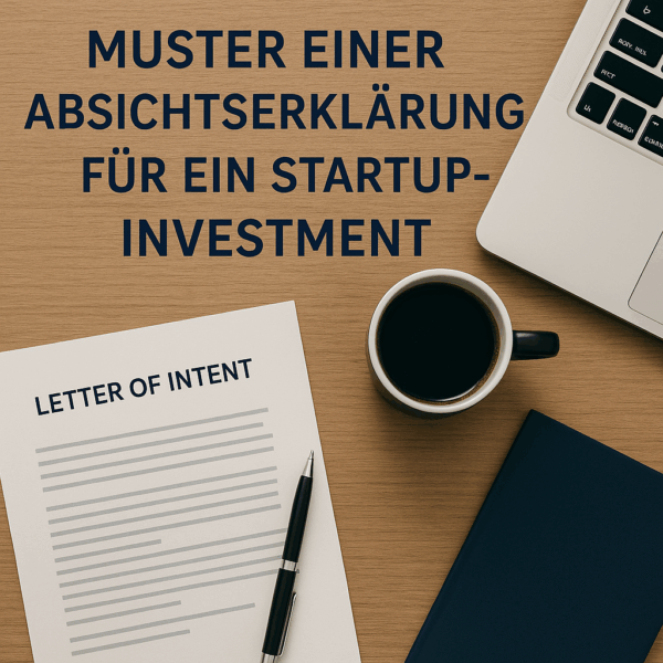 Absichtserklärung (Letter of Intent) für Startup-Investments