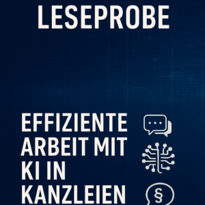 Leseprobe: KI effizient in der Kanzlei nutzen