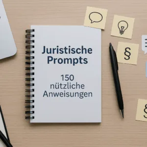 Juristische Prompts - 150 nützliche Anweisungen für jedes LLM